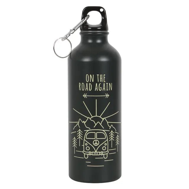 On The Road Again Metal Camping Water Bottle