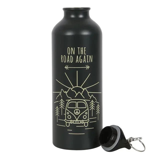 On The Road Again Metal Camping Water Bottle
