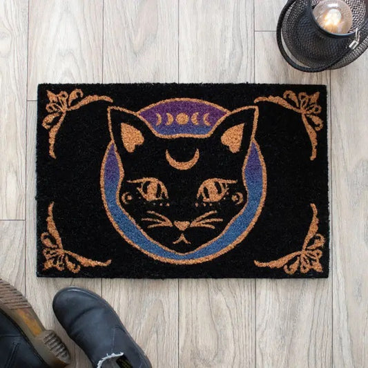 Black Mystic Mog Doormat