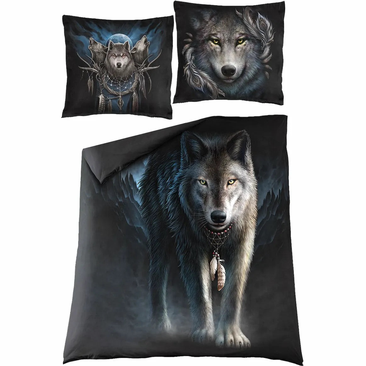 FROM DARKNESS - Double Duvet Cover + Uk And Eu Pillow Case