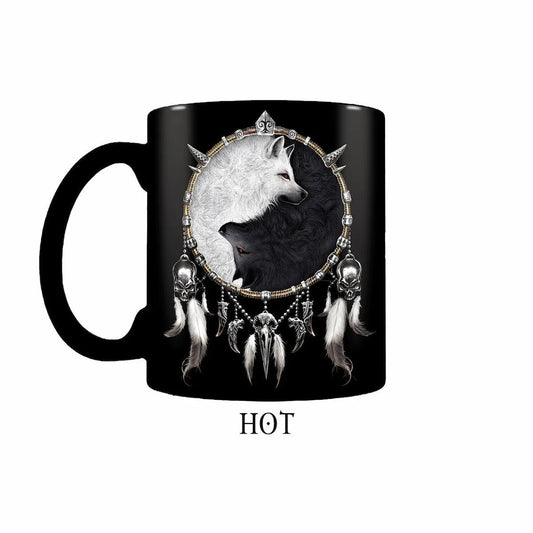 WOLF CHI - Heat Change Ceramic Coffee Mug - Gift Boxed