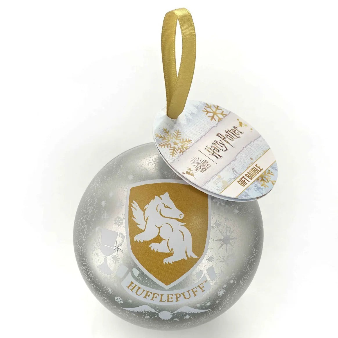 Official Harry Potter Hufflepuff Christmas Bauble with House Necklace