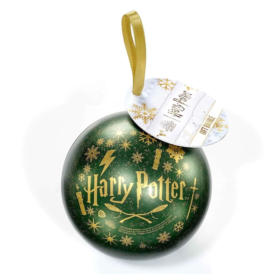 Official Harry Potter Slytherin Christmas Bauble with House Necklace