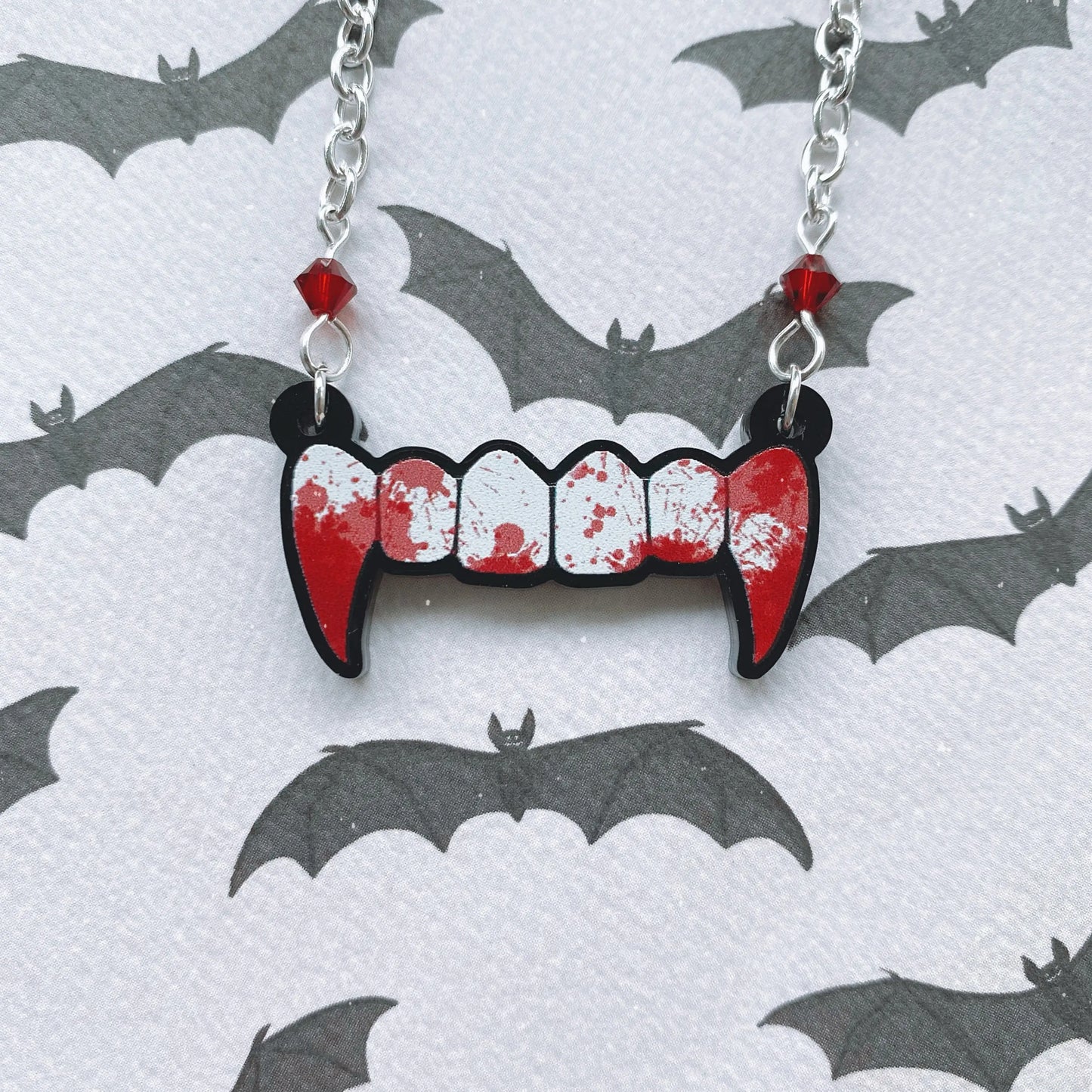 Gothic Vampire Fangs Necklace | dracula, vampire jewellery - Spellbound