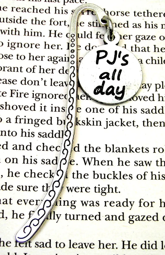 Pj's all day Bookmark being lazy reading all day - Spellbound