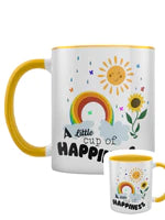 A Little Cup of Happiness Yellow Inner 2-Tone Mug - Spellbound