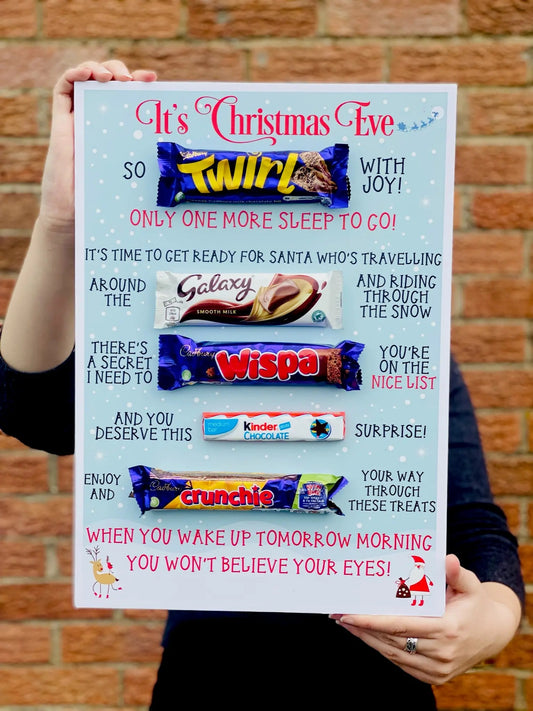 Christmas Eve Chocolate Message Board Gift - Spellbound