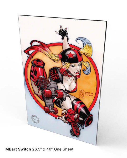 Harley Quinn: 300 Homage - 26.5" X 40" Canvas and Frame - Spellbound