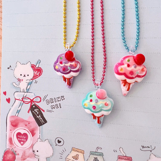 Pop Cutie Gacha Cute Ice Cream Kids Necklaces - Spellbound