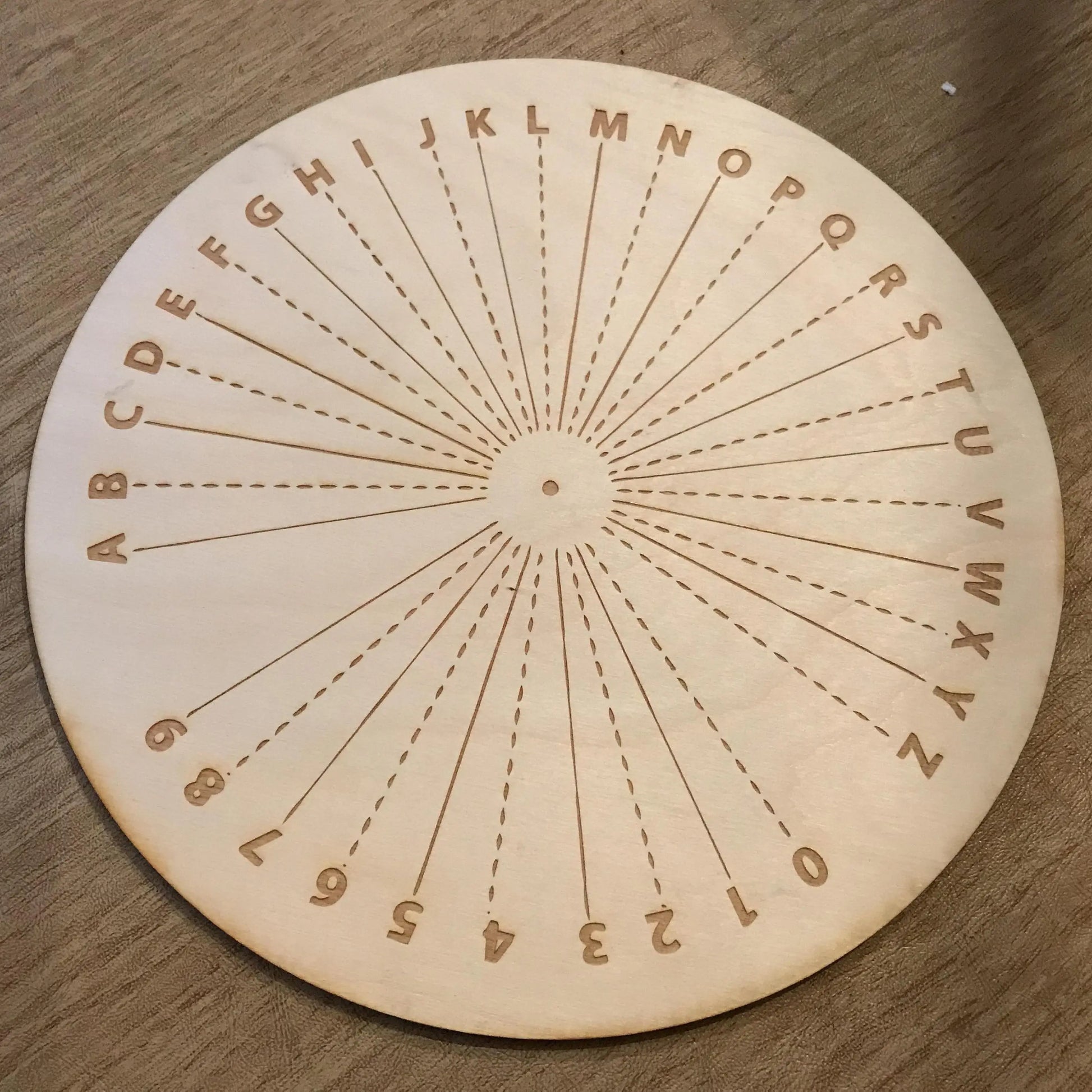 Wood Engraved Pendulum Board - Spellbound