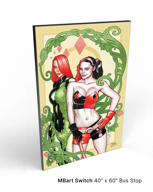 Harley & Ivy: Gotham Sirens - 40" X 60" Canvas and Frame - Spellbound