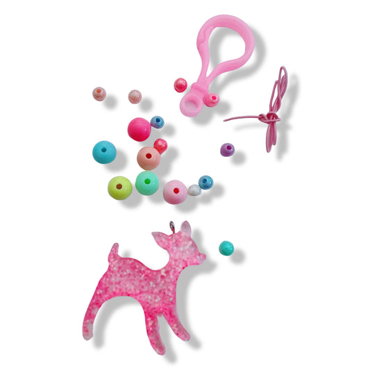 Pop Cutie Kids DIY Key chain / Bag charm Gift Set - Deer - Spellbound
