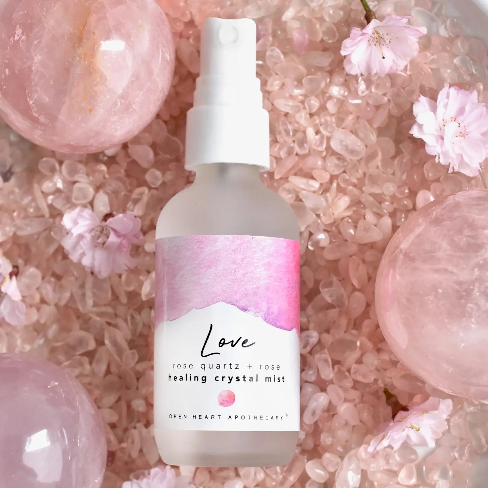 Love Crystal Mist - Essential Oils and Rose Quartz - Spellbound