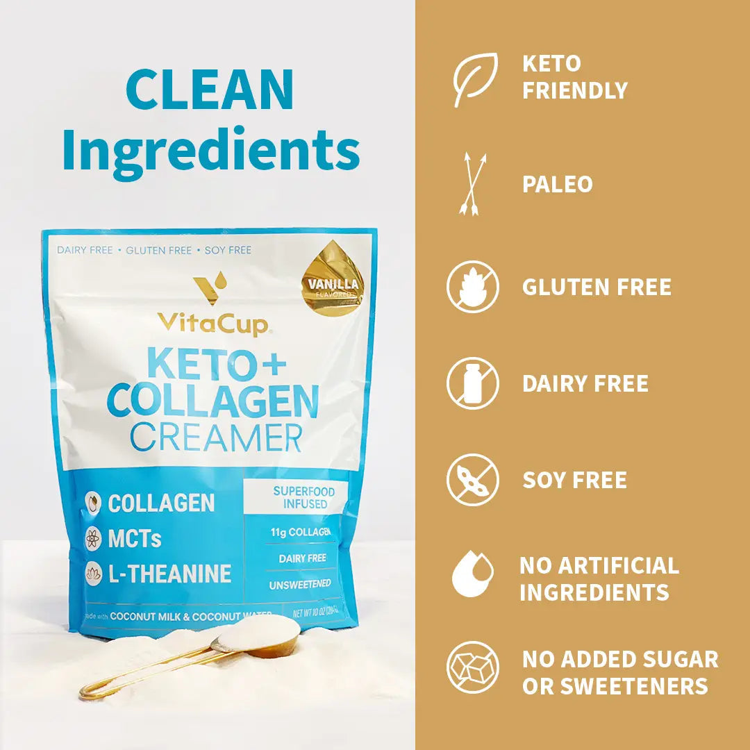 10oz Vanilla Keto+ Collagen Creamer - Spellbound