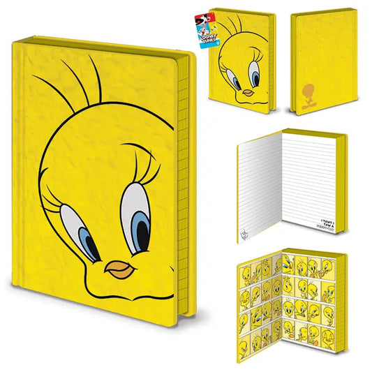 Looney Tunes (Tweety Pie) Fluffy A5 Notebook - Spellbound