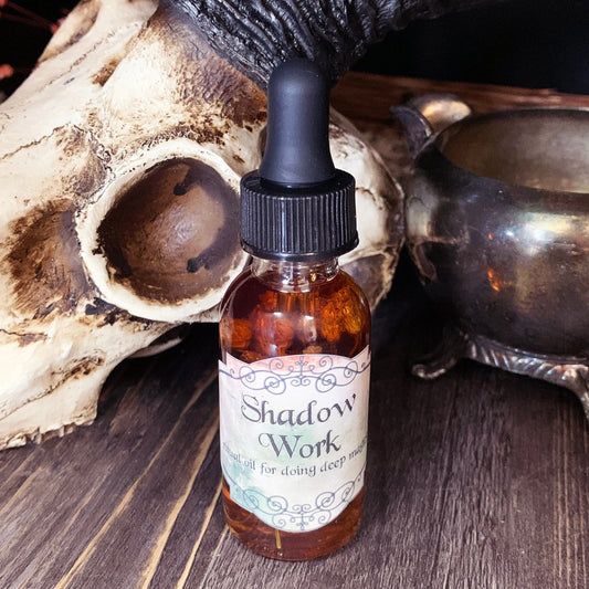 Shadow Work Ritual Oil | Journey Work | Altar Oil | Ritual Oil | Spellcrafting | Witchcraft | Candle Dressing Oil | Witch | Dark Magick | - Spellbound