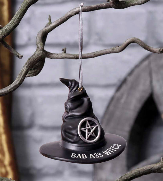 Bad Ass Witch Hanging Ornament 9cm - Spellbound