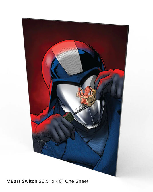 Villainous Villains, Cobra Commander: Duke Stretch'em - 26.5" X 40" Canvas and Frame - Spellbound