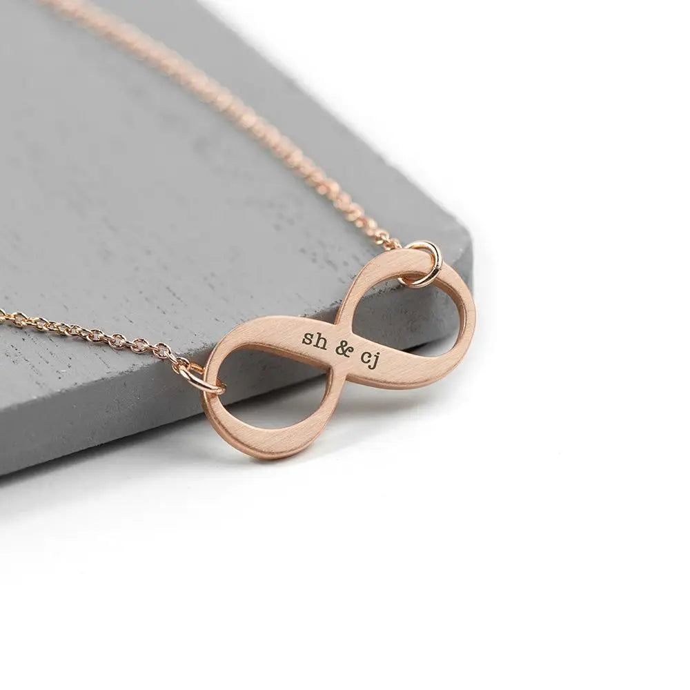 Personalised Infinity Twist Necklace - Spellbound