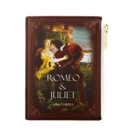 Romeo and Juliet Kiss Brown Book Coin Purse Wallet - Spellbound