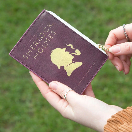 Sherlock Holmes Silhouette Book Coin Purse Card Wallet - Spellbound