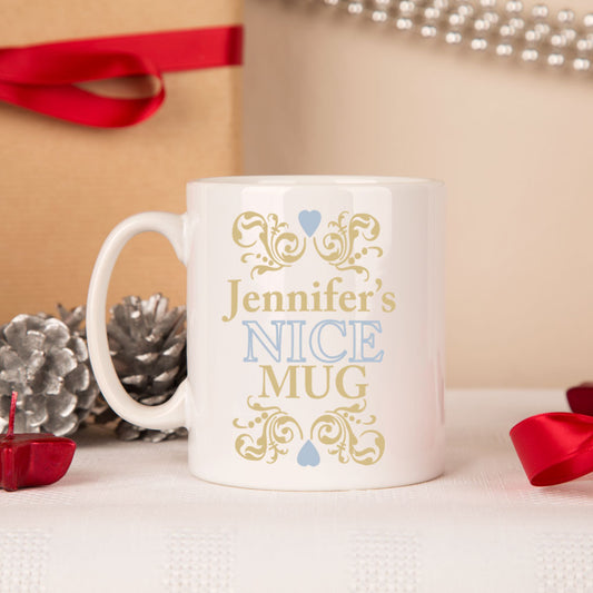 Personalised Naughty & Nice Christmas Mug - Spellbound