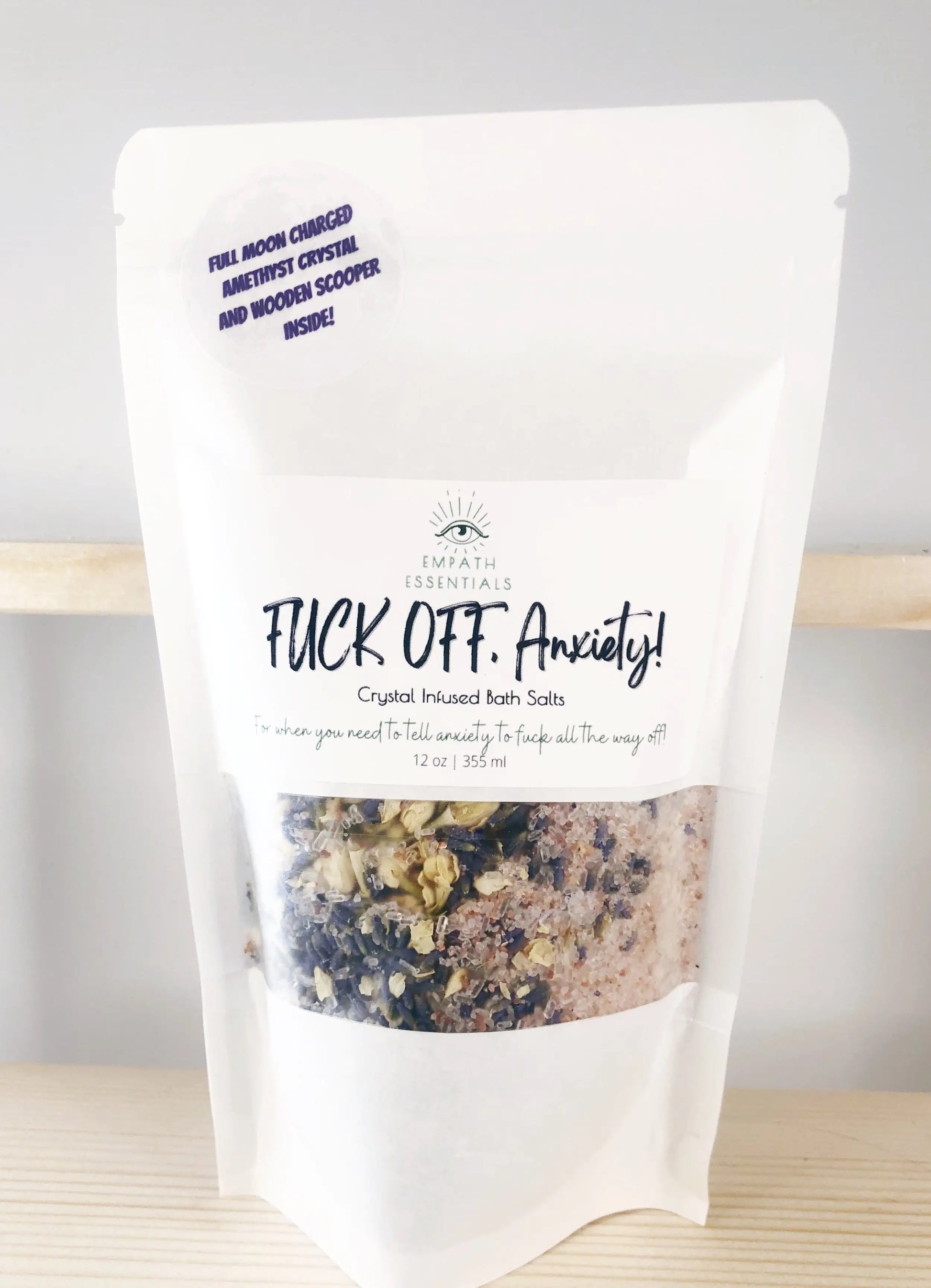 Fuck Off, Anxiety! Crystal Infused Bath Salts - Spellbound