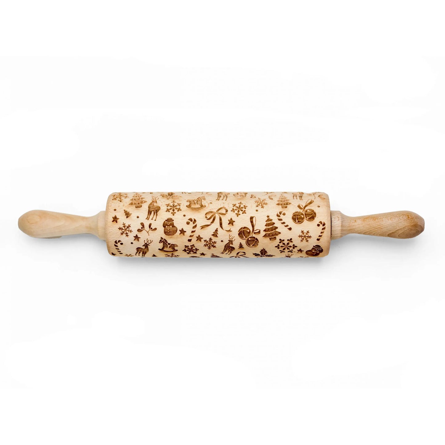 Christmas Style 1 Embossing Rolling Pin boon homeware faire