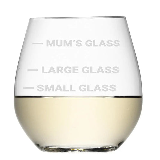 Personalised Stemless Cheeky White Wine Glass - Spellbound