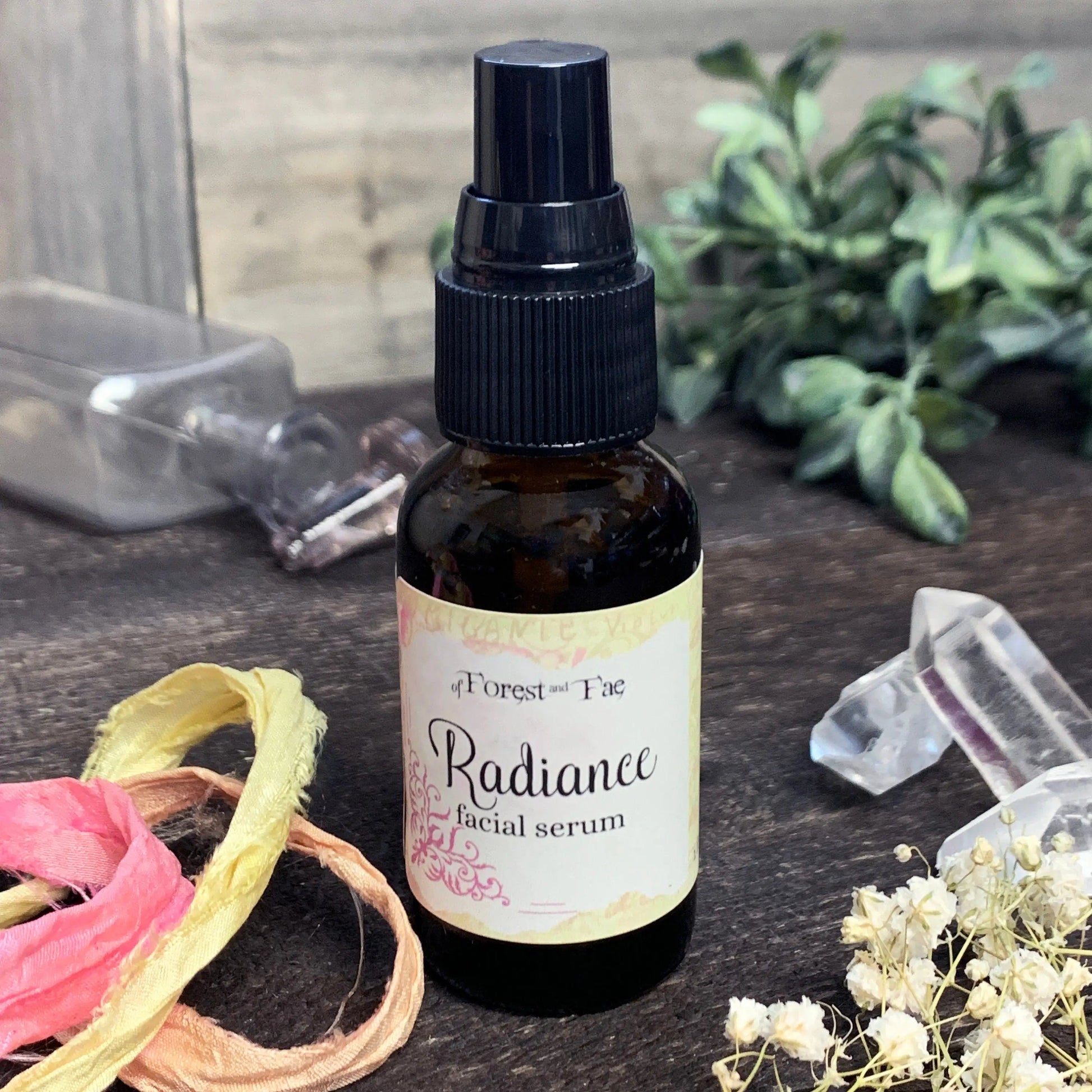 Radiance Facial Serum | Organic Herb Infused Oil | Witchy Skin Care | Green Witch | Cottagecore Skin Care | Boho Witchcraft | Forest Witch - Spellbound