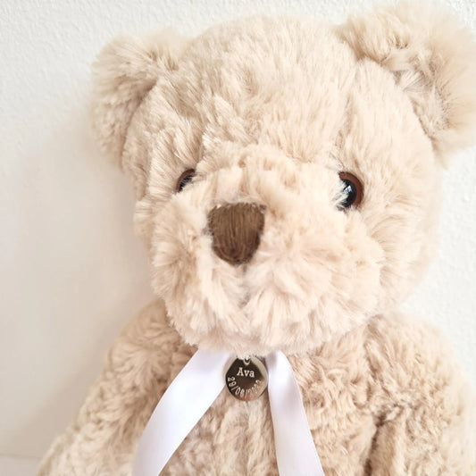 Personalised Teddy Bear & Duchess Charm - New Baby Gift - Spellbound