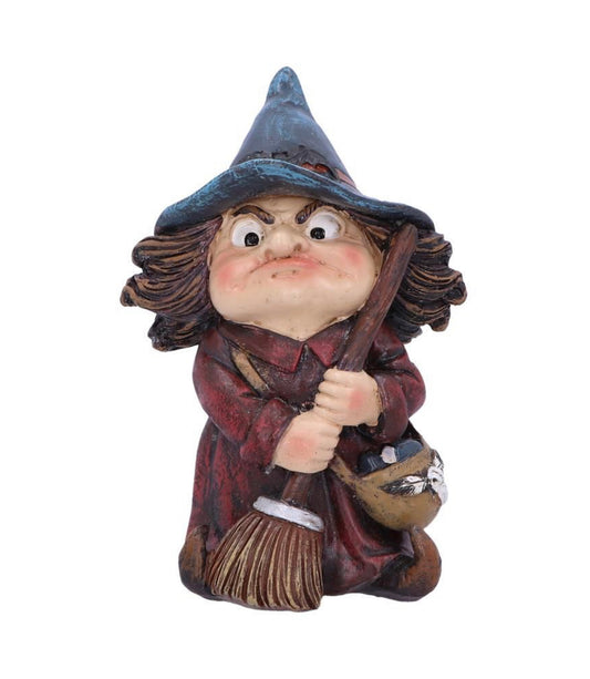 Toil Small Witch and Broomstick Figurine - Spellbound