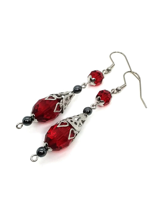 Crimson Drop Earrings - Spellbound