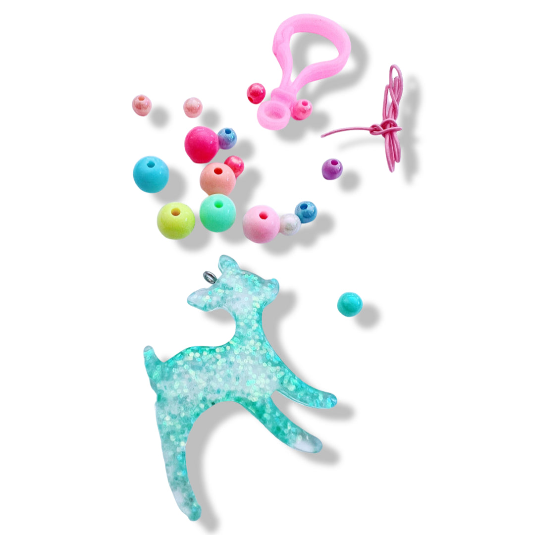 Pop Cutie Kids DIY Key chain / Bag charm Gift Set - Deer - Spellbound