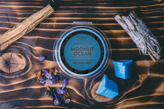 Moonlit Ocean - Aqua Blossom & Coral - Soy Wax Melt - Spellbound