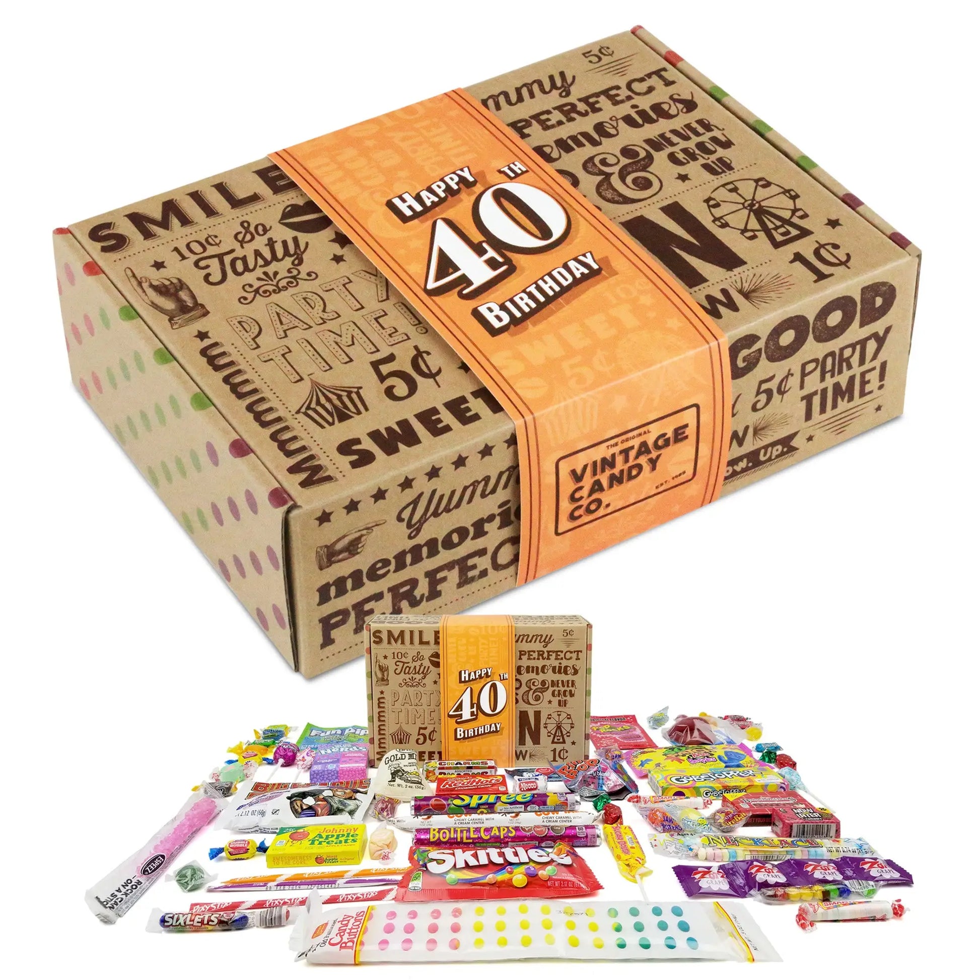 40th Birthday Retro Candy Gift vintage candy faire