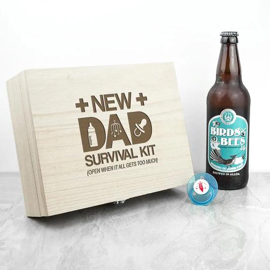 Personalised New Dad Survival Kit Storage Box - Spellbound