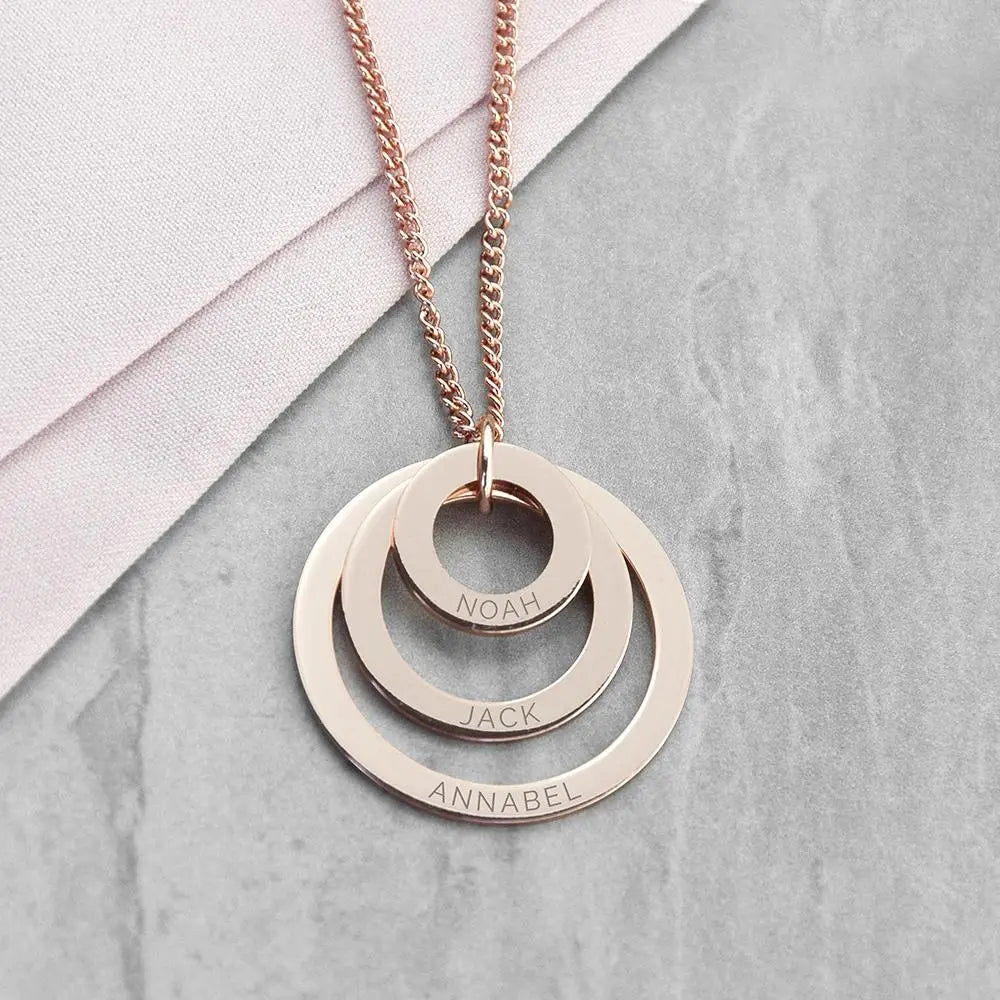 Personalised Rings of Love Necklace - Spellbound