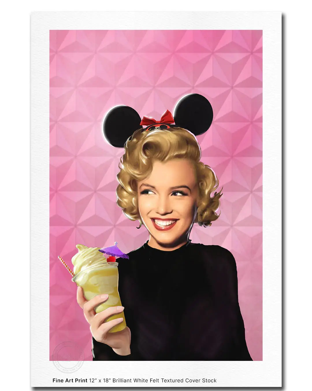 Disney Starlets, Marilyn Monroe: Some Like it Whipped - 12" X 18" Fine Art Print - Spellbound