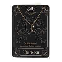 THE MOON TAROT NECKLACE ON GREETING CARD - Spellbound