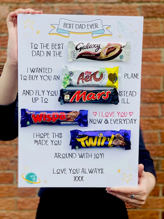 Best Dad Chocolate Message Board Gift La de da living faire