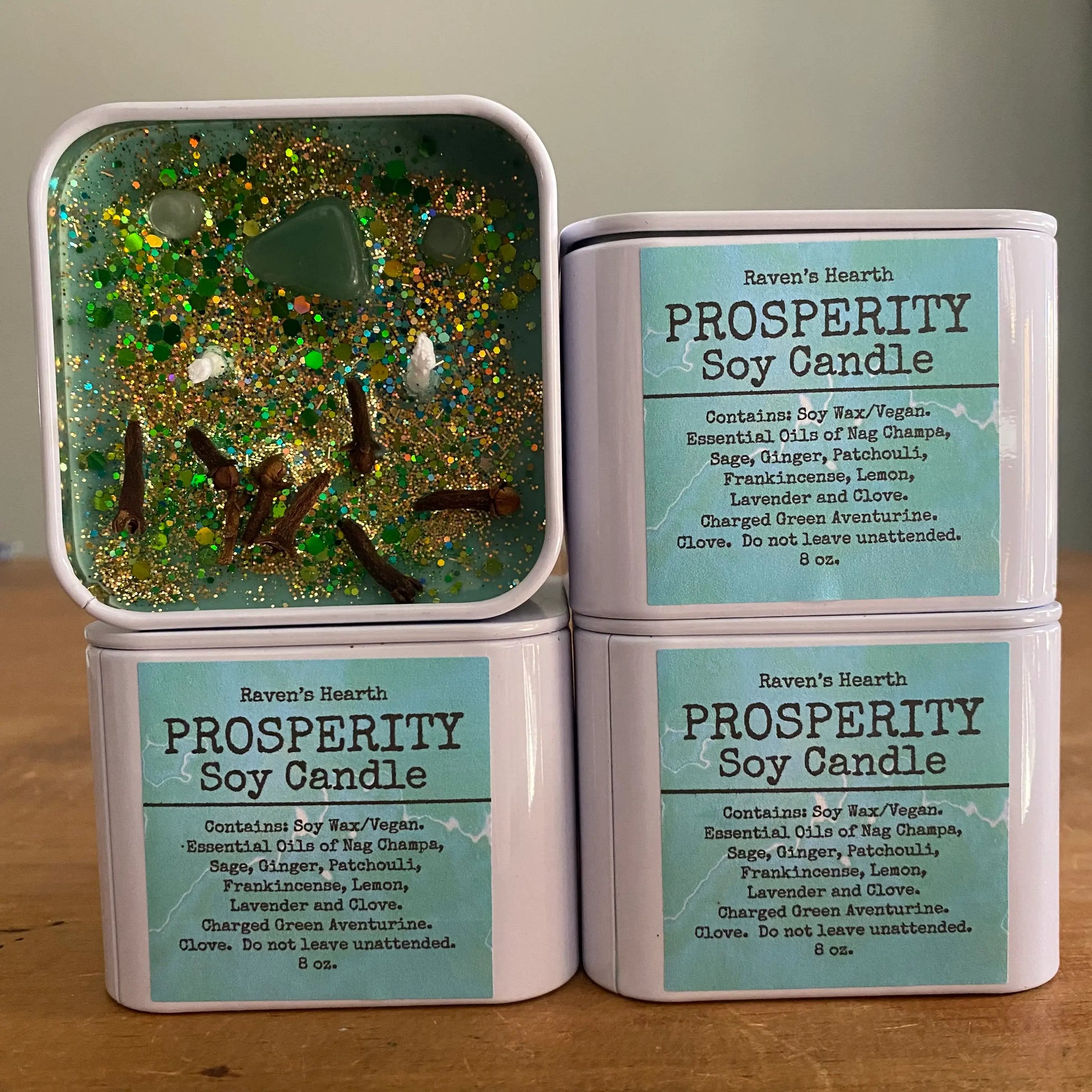 Prosperity Ritual Candle 🍀 Now also in 8 oz tins! - Spellbound