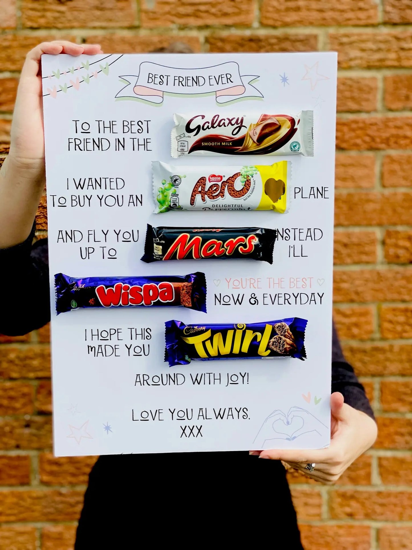 Best Friend Chocolate Message Board Gift - Spellbound