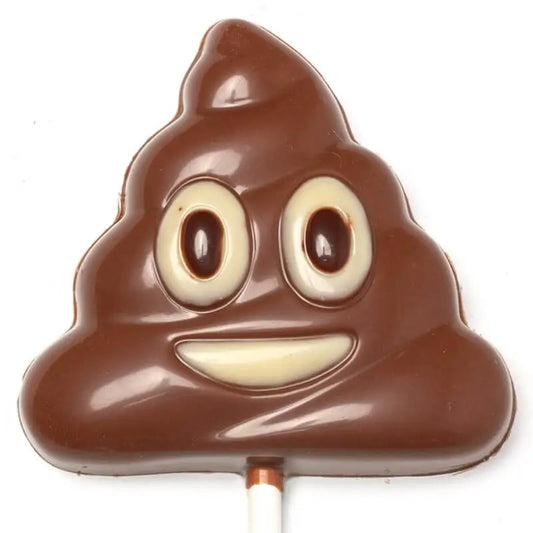 Lollipop emoji poo (milk chocolate) 25 Grs the Belgian chocolate makers faire