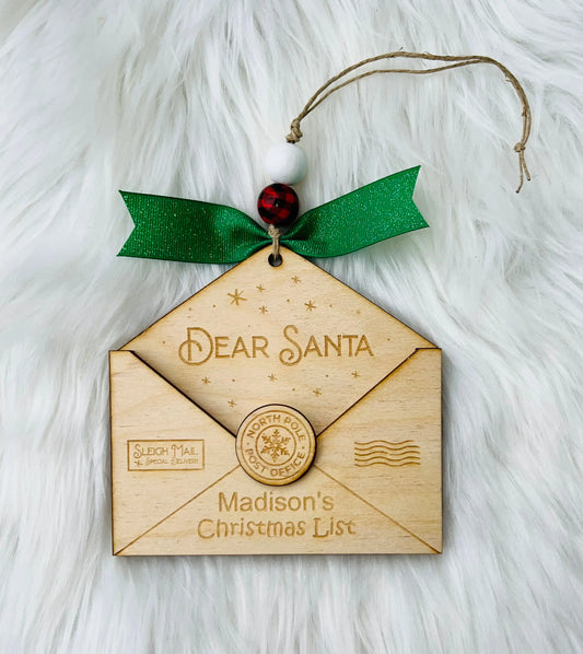 Santa Letter Envelope Ornament - Spellbound