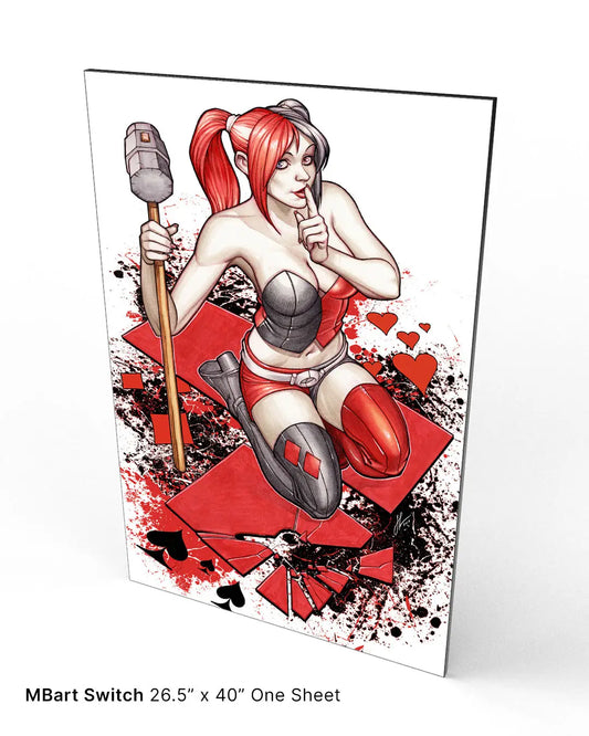 Harley Quinn: Shhh - 26.5" X 40" Canvas and Frame - Spellbound