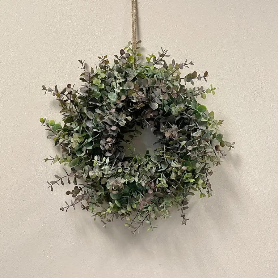 Artificial Eucalyptus Wreath, 35cm - Spellbound