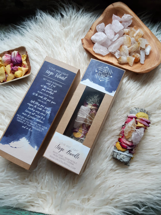 Love and Light Sage Bundle Gift Set - Spellbound