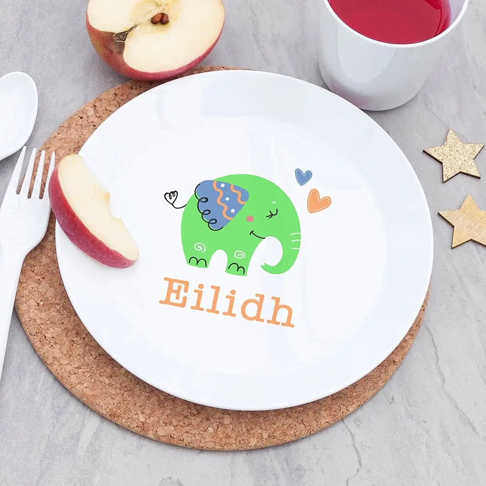Personalised Children's Elephant Dinner Set - Spellbound