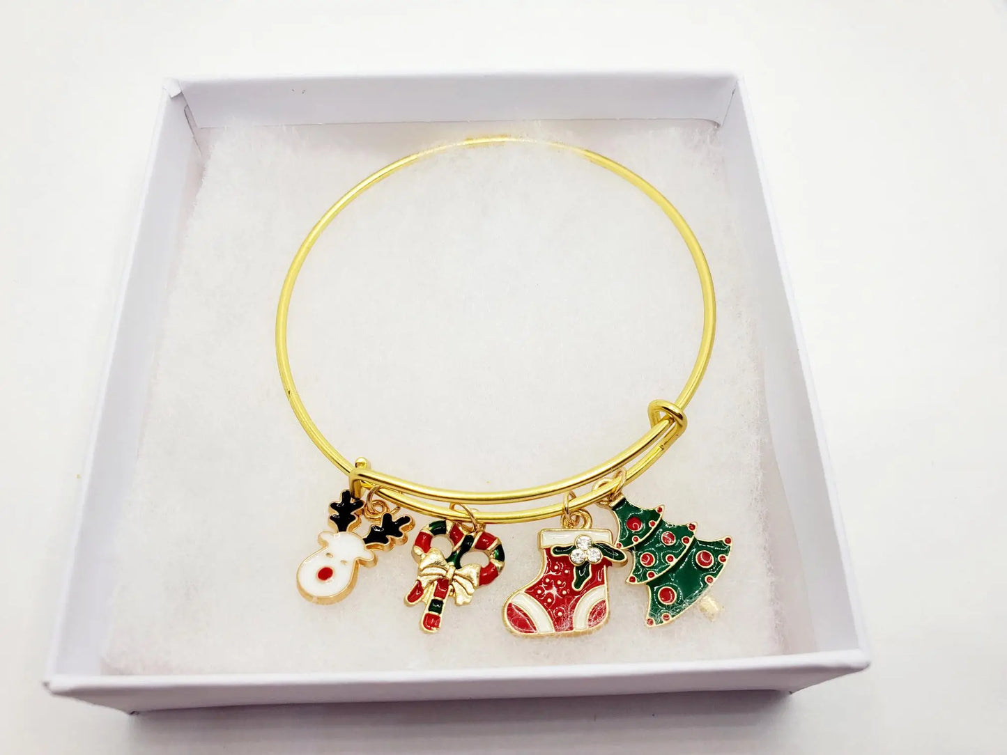 Gold Reindeer Charm Bracelet - Spellbound